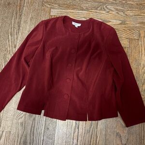 Coldwater Creek Women's Rich Burgundy Blazer